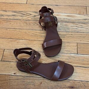 Franco Sarto Brown Strappy Sandals